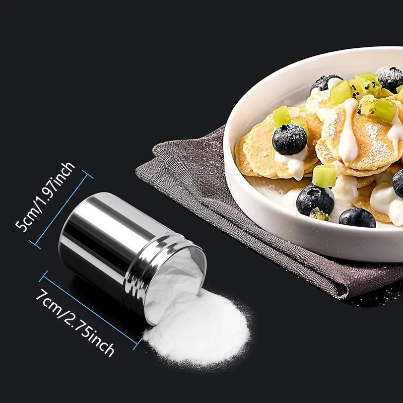 Stainless Steel Seasoning Jar with Lid | Salt & Pepper Seasoning Jar QXL