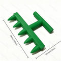 5-Tooth Hole Punch Seeder for Vegetables, Flowers & Herbs Garden Seeder Tool QXL Green