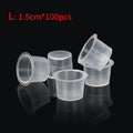 100-Pack Disposable Tattoo Ink Cups S/M/L | Pigment Holders Tattoo Ink Cups QXL M18 L 15mm