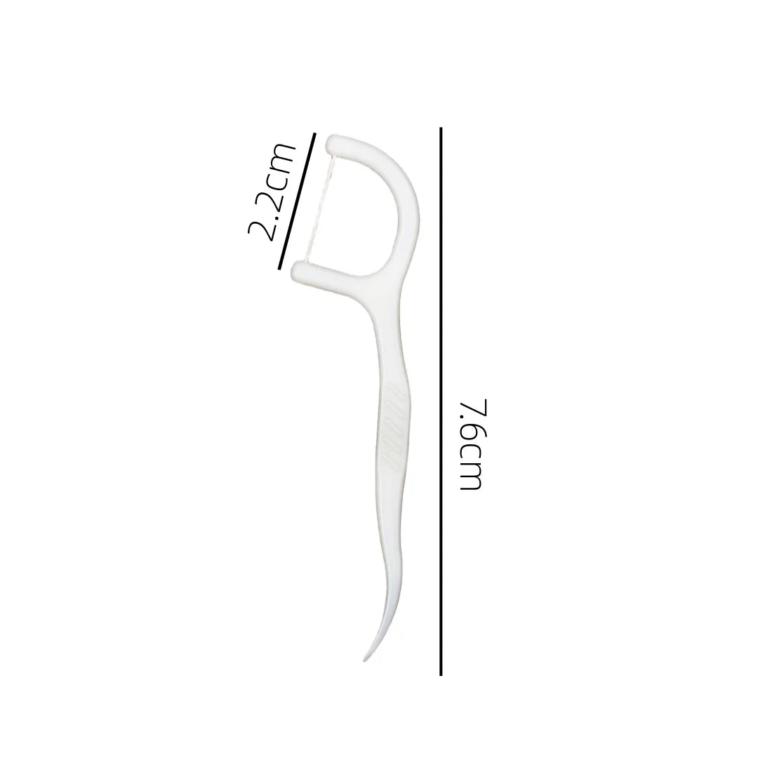 1000-Pack Bow-Shaped Dental Floss Picks | Ultra-Fine Interdental Dental Floss Picks QXL