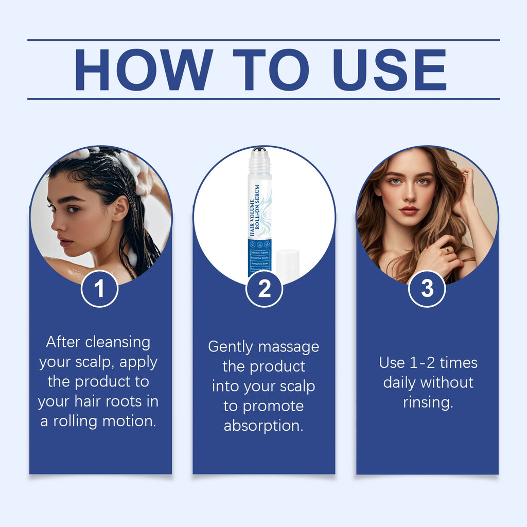 HOEGOA Rosemary Oil Roll-On Hair Serum 25ml | Scalp Care Hair Scalp Serum QXL
