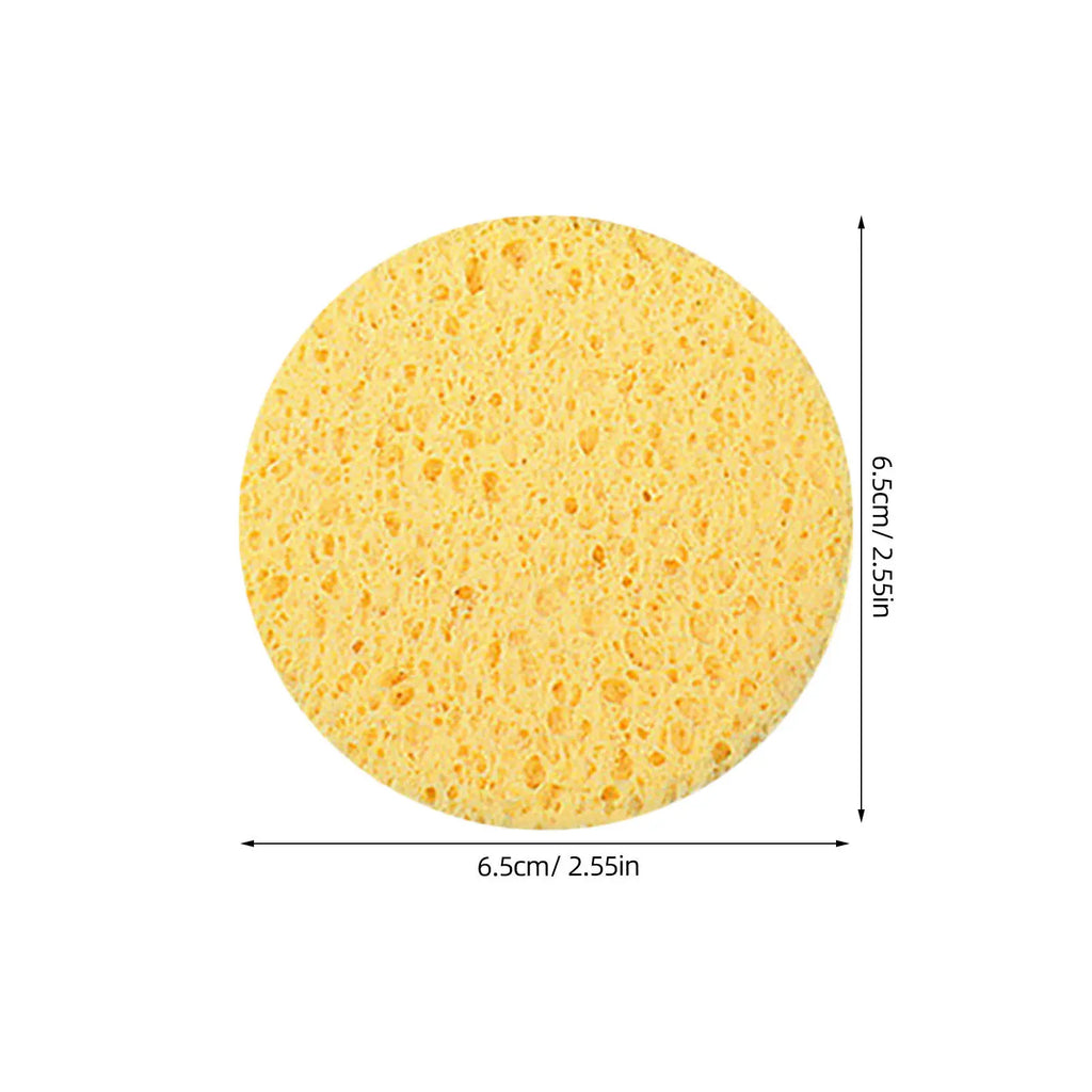 30-Pack Cellulose Facial Cleansing Sponges | Reusable Makeup Pads Facial Cleansing Sponge QXL