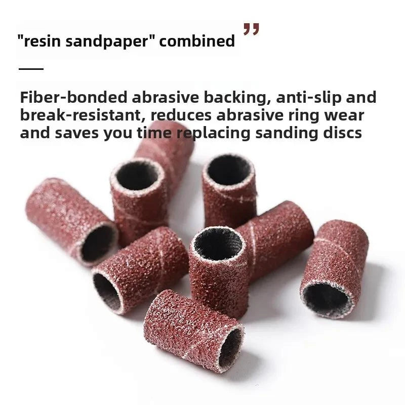 Nail Drill Sanding Bands 80–240 Grit | 10–100 Pcs Manicure Nail Sanding Bands QXL