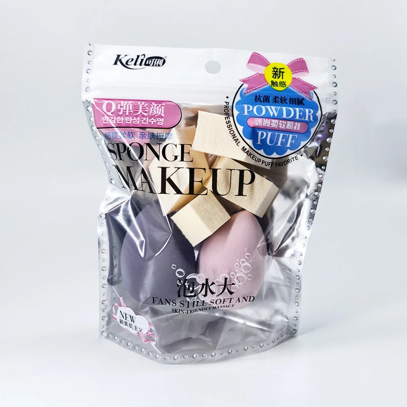 Irregular Makeup Sponge Set | Dry & Wet BB Cream Powder Puff Makeup Sponge Set QXL