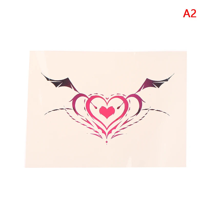 Waterproof Wing Temporary Tattoo Sticker | Leg Arm Back Temporary Tattoo Sticker QXL A2
