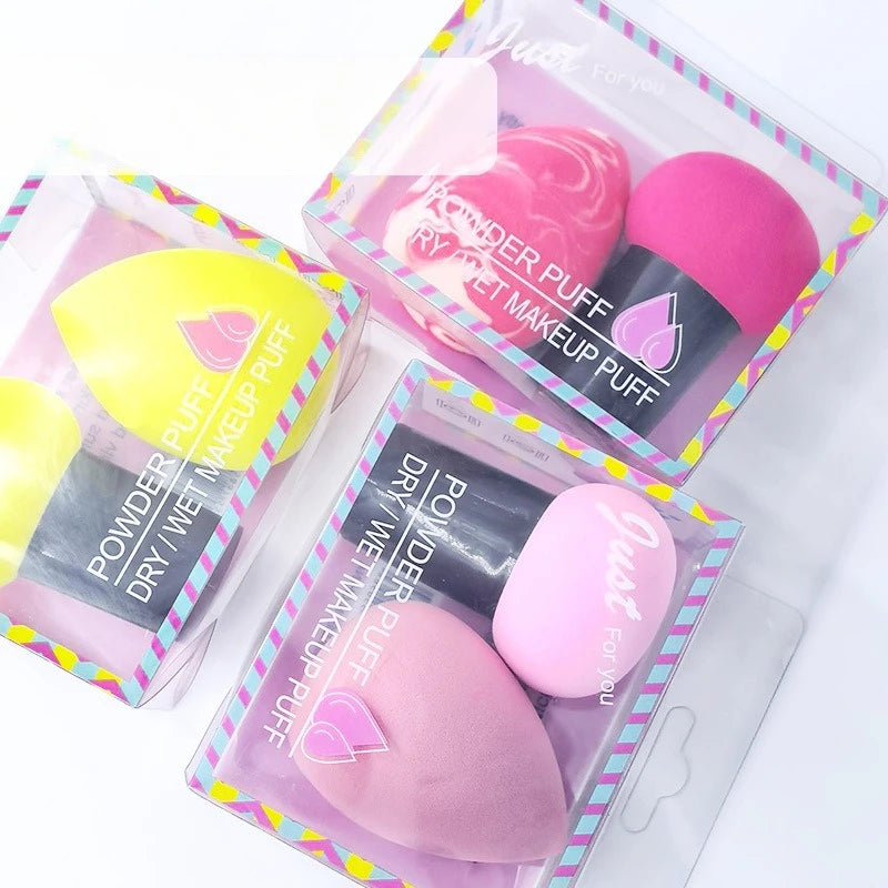 2-Pack Water Drop Makeup Sponge | Foundation Blender Set Makeup Blender Sponge QXL