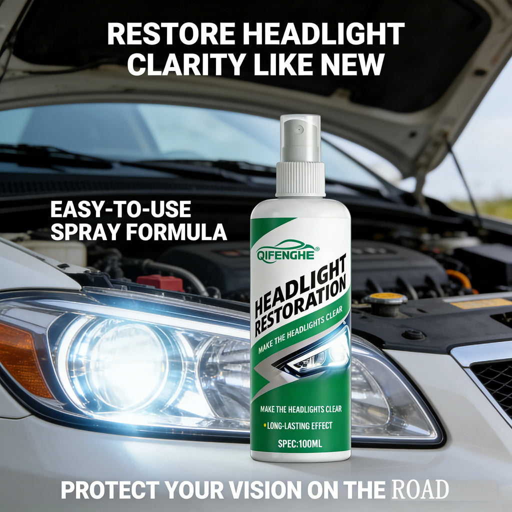 Auto Headlight Restoration Spray 100ml | Clear Coat Restorer Headlight Restoration Spray QXL 100ml 1
