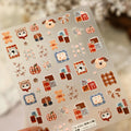5D Kawaii Rabbit Nail Stickers | Embossed Cartoon Nail Art Decals Nail Art Stickers QXL TS-4261