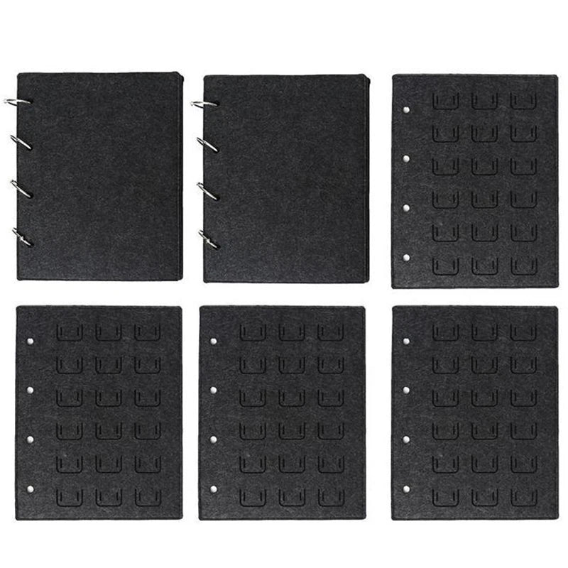 Felt Jewelry Storage Book | Pin, Brooch & Earring Organizer Jewelry Storage Book QXL
