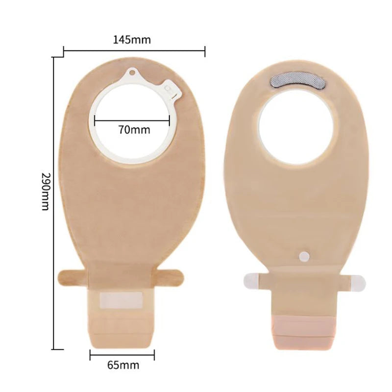 Two-Piece Drainable Colostomy Bags | Ileostomy Stoma Pouches 10pk Ostomy Colostomy Bags QXL 1box