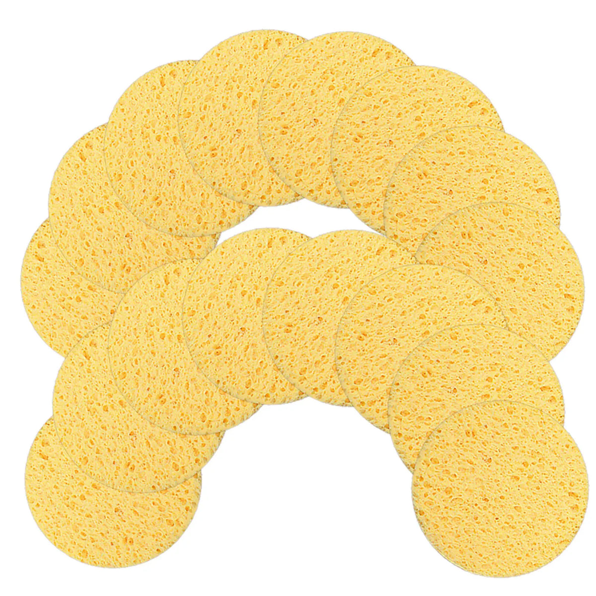 30-Pack Cellulose Facial Cleansing Sponges | Reusable Makeup Pads Facial Cleansing Sponge QXL