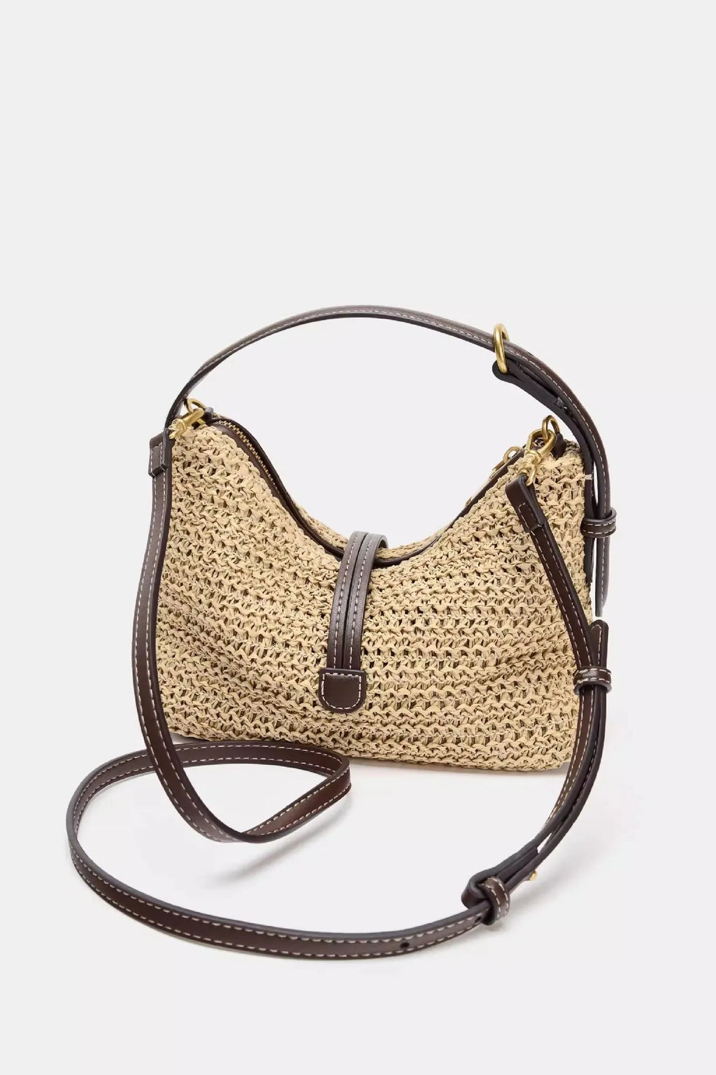 Luxury Leather Diaper Tote Bag | Large Crossbody Handbag Diaper Tote Bag QXL 1