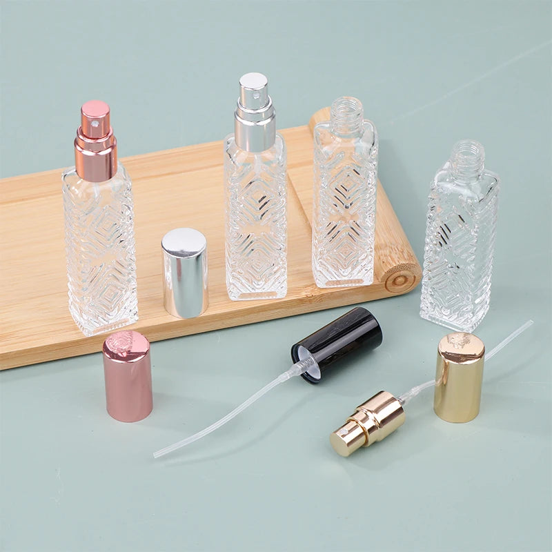 12ml Glass Perfume Spray Bottle | Aluminum Mist Sprayer Travel Perfume Atomizer QXL