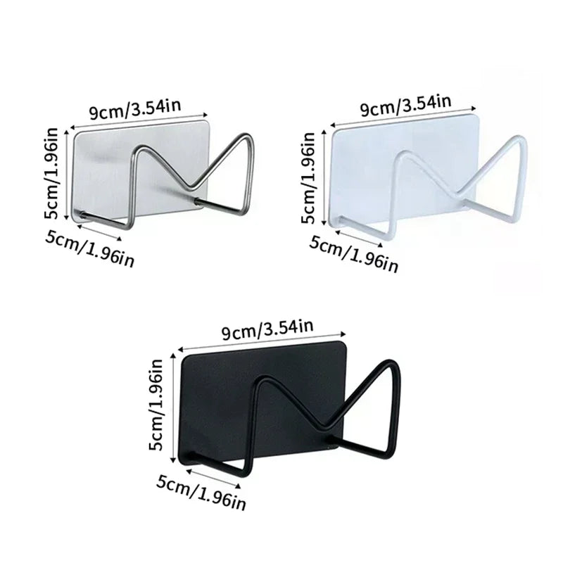 Wall-Mount Stainless Steel Hair Dryer & Styling Tool Holder Hair Tool Wall Rack QXL