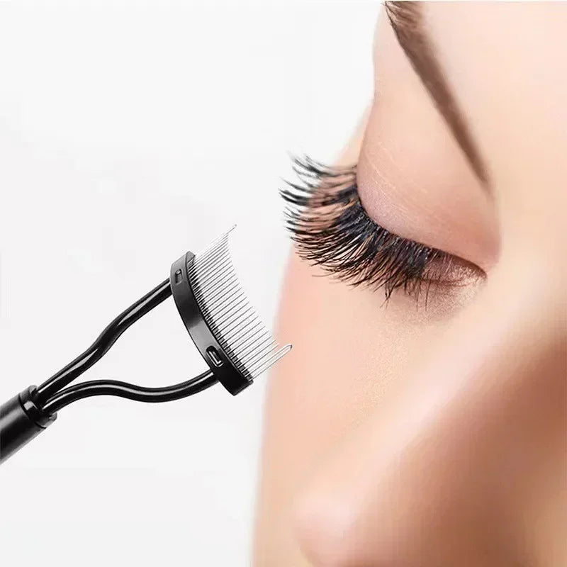 Stainless Steel Eyelash Comb & Mascara Separator Brush Eyelash Comb QXL