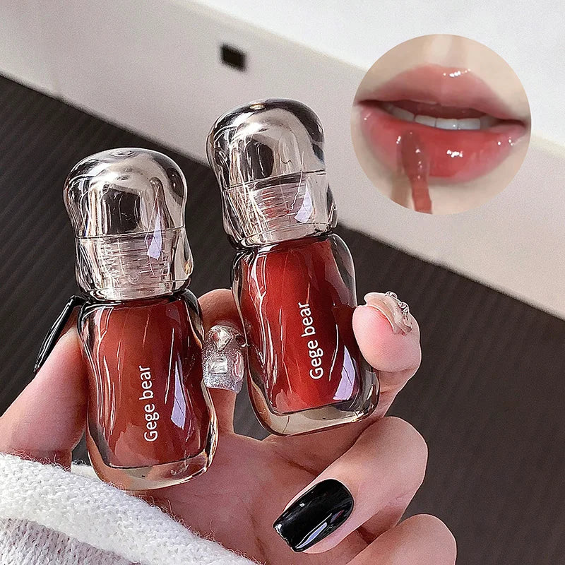 Gegebear Crystal Gloss Lip Lacquer | Hydrating Mirror Finish Lip Gloss QXL