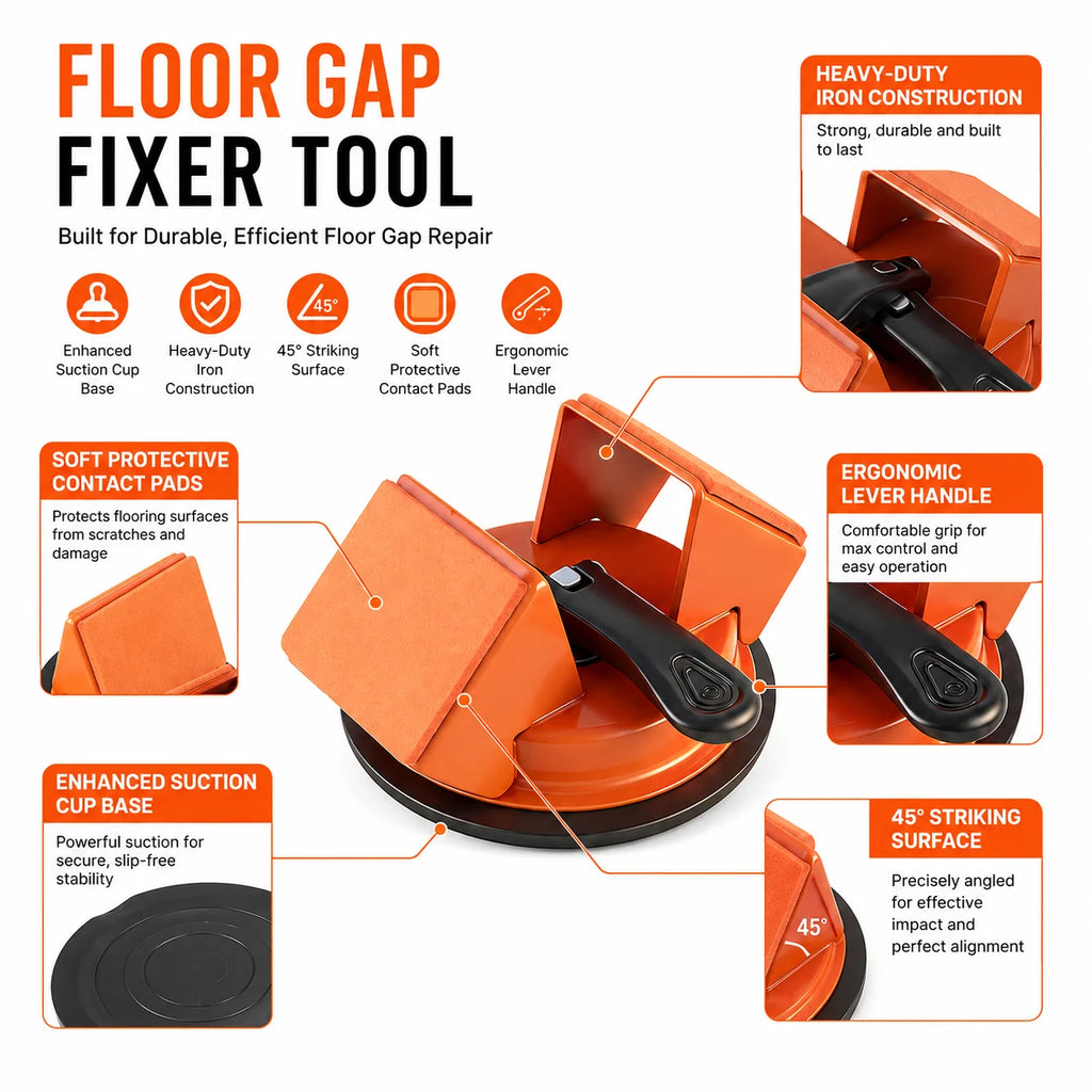 Floor Gap Fixer Tool Kit | Suction Cup Wood Floor Repair Floor Repair Tool QXL