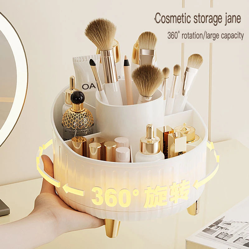 360° Rotating Desktop Makeup Organizer & Brush Holder Makeup Organizer QXL