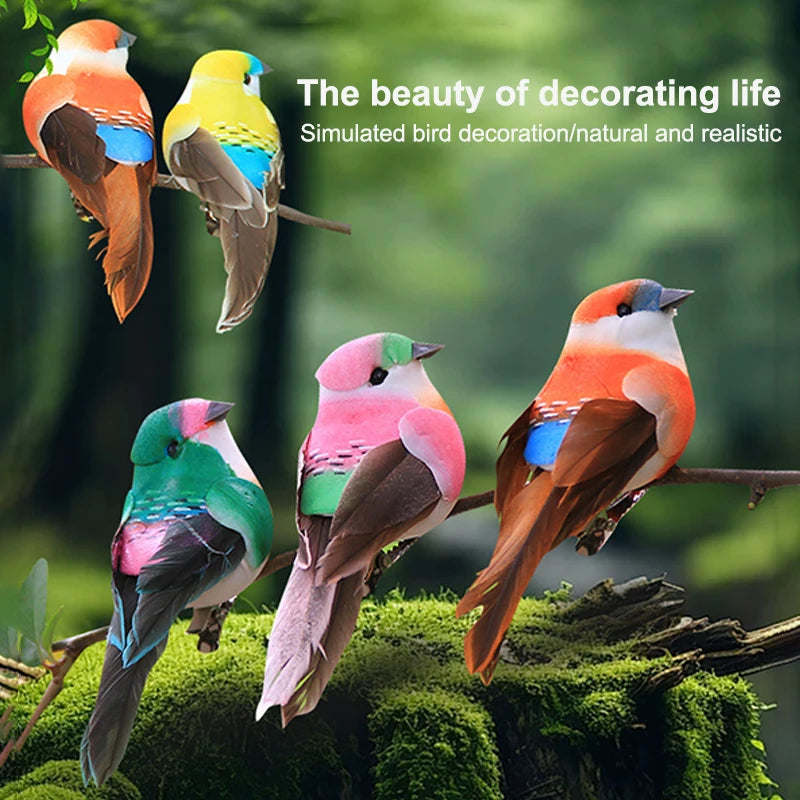 Realistic Feather Simulation Bird Figurine | Home & Garden Decor Decorative Bird Figurine QXL