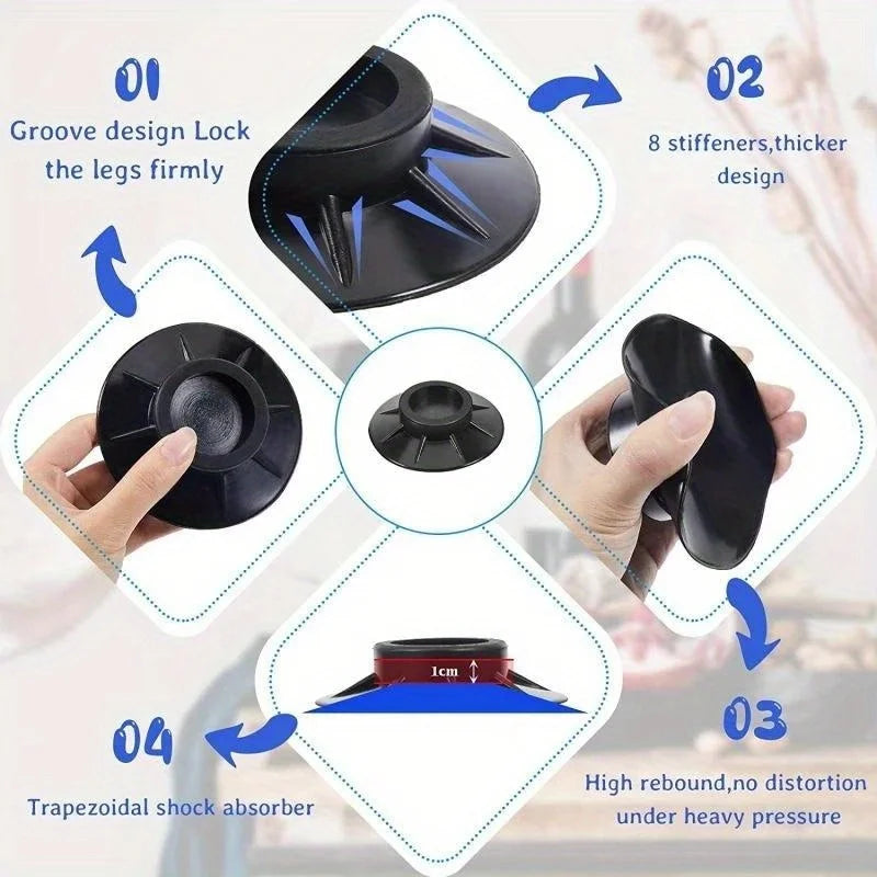 Anti-Vibration Pads for Washing Machines & Refrigerators Appliance Vibration Pads QXL