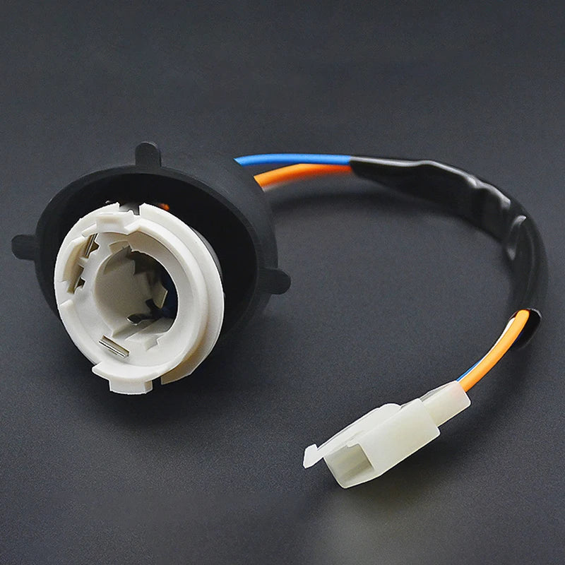 BA20D Headlight Bulb Socket Adapter for REX RS 400 450 500 Headlight Socket Adapter QXL Default Title