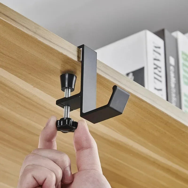 Adjustable Desk Edge Hook | Headset & Bag Hanger Organizer Desk Edge Hook QXL