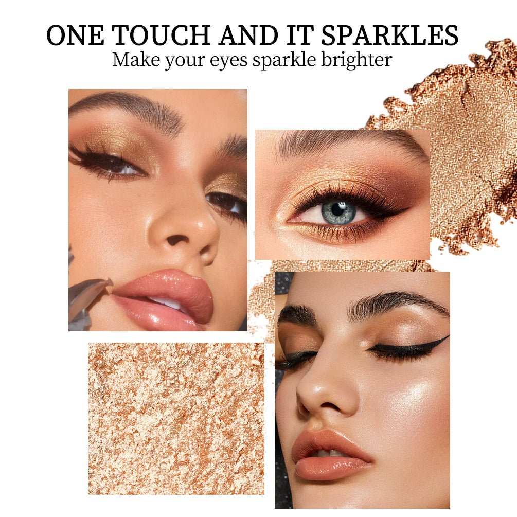 QIBEST Glitter Eyeshadow Stick | 8 Shimmer Shades Eyeshadow Stick QXL