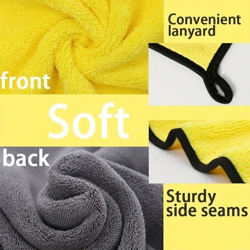 Super Soft Coral Velvet Dog Towel | Thick Absorbent Pet Towel Pet Drying Towel QXL