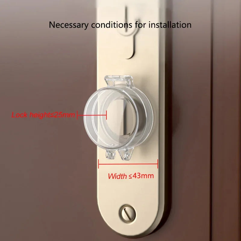 Baby Safety Door Handle Lock Cover | Child Proof 1/3/5 Pack Baby Safety Lock QXL