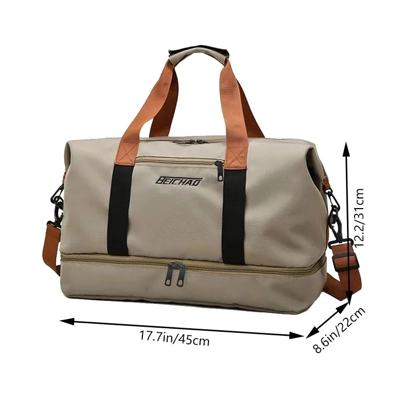 Oxford Gym & Travel Duffle Bag | Crossbody Weekender Travel Duffle Bag QXL