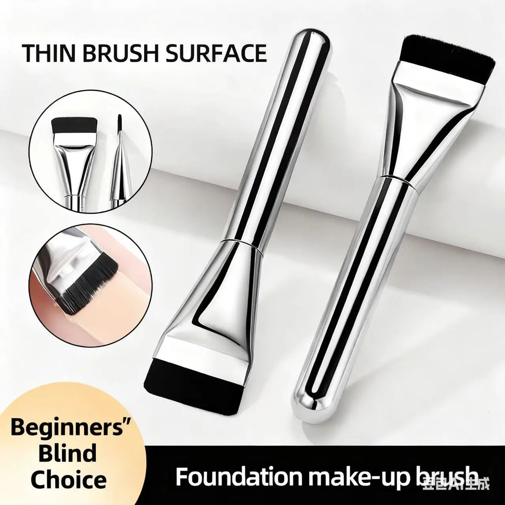 Foundation Brush & Air Cushion Sponge Set – 2-Piece Duo Makeup Brush Set QXL