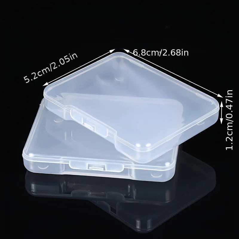 Transparent Flip-Top PP Plastic Storage Boxes | Small Items Plastic Storage Box QXL
