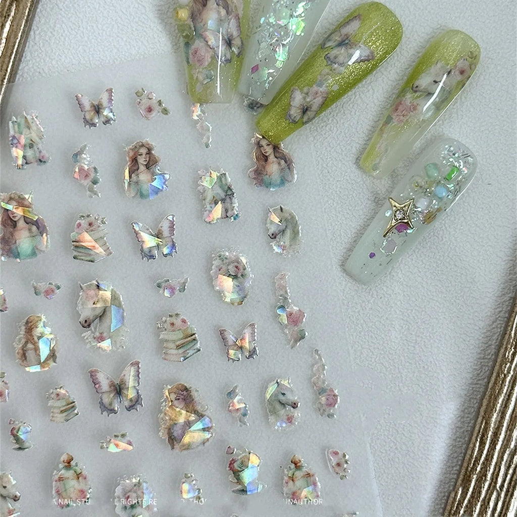 5D England Nail Art Stickers – Shiny Transfer Decals | NAILFYOU Nail Art Stickers QXL