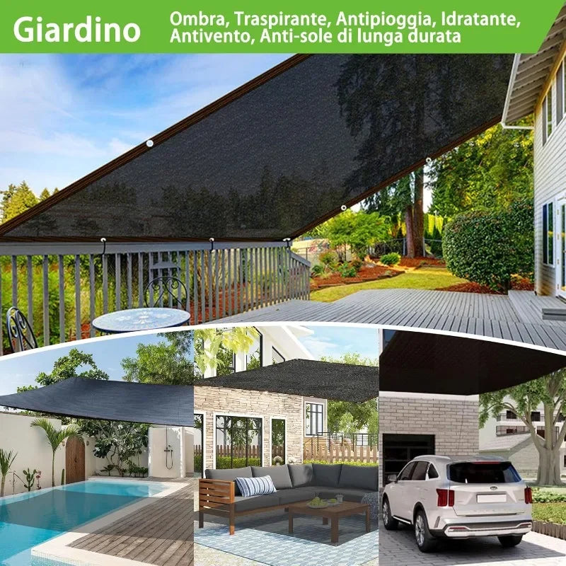 4x6m 95% UV Shade Net with Grommets | Outdoor Shading Cloth UV Shade Net QXL