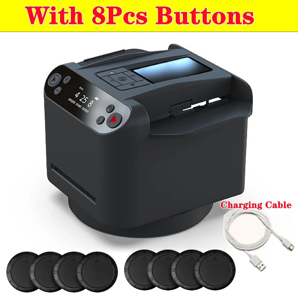 360° Automatic Card Shuffler & Dealer Machine | OLED Display Card Shuffler Machine QXL With 8pcs Buttons as show