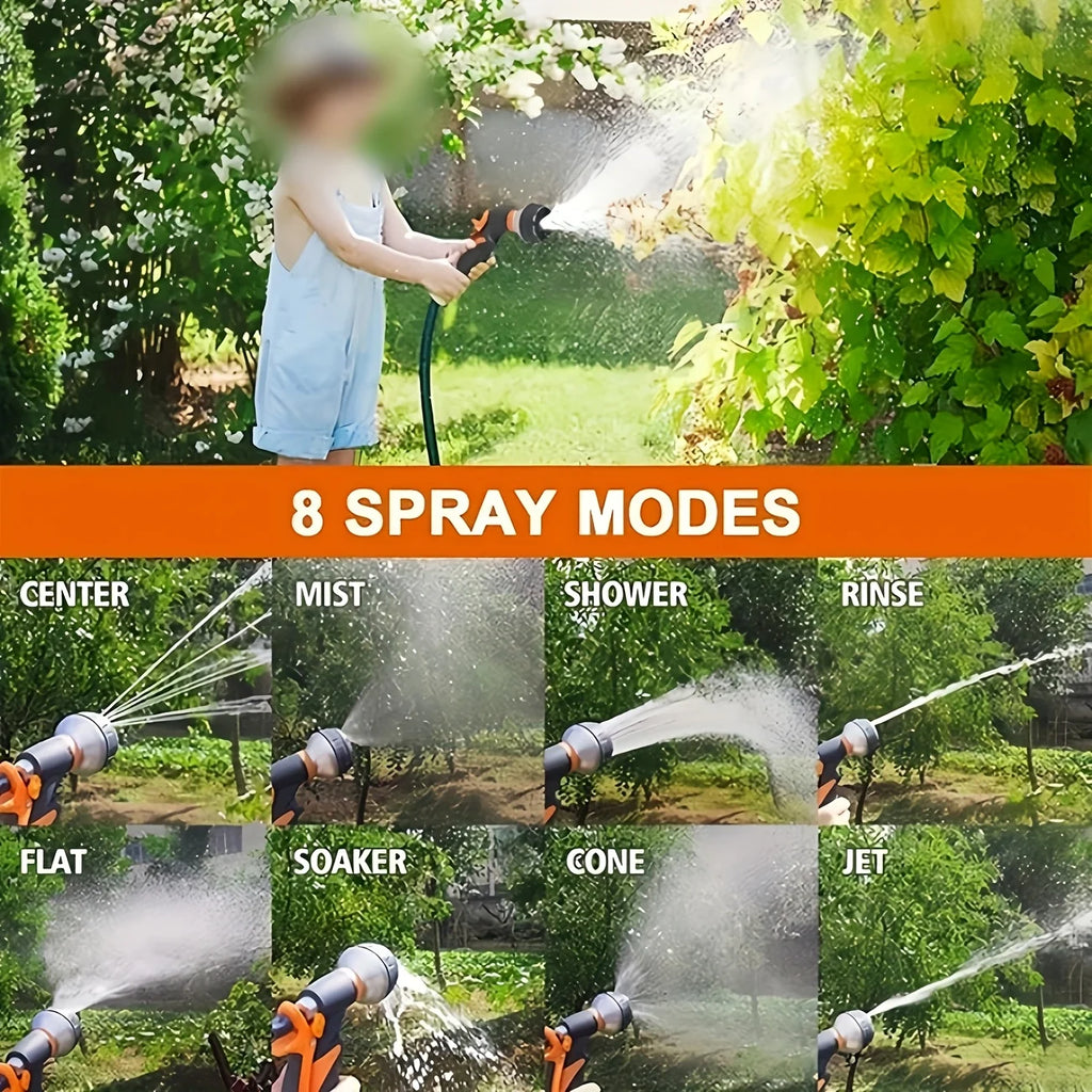 8-Mode High-Pressure Garden Hose Nozzle Sprayer Gun Garden Hose Nozzle QXL