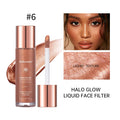 2-in-1 Liquid Highlighter & Primer | Glow Bronzer Face Filter Liquid Highlighter Primer QXL Color 6