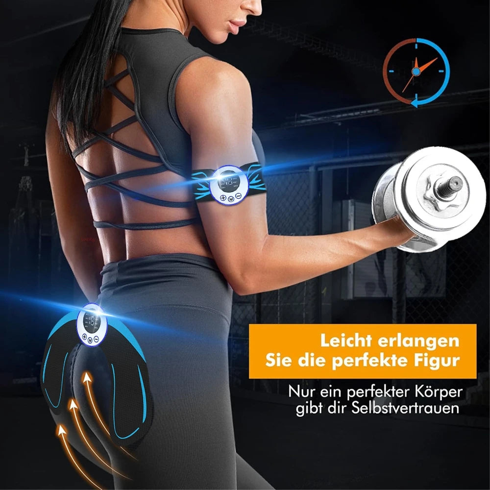 Wireless EMS Abs Stimulator | Rechargeable Core Body Toner EMS Abs Stimulator QXL