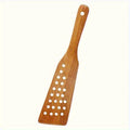 24-Hole Wooden Filter Spatula | Non-Stick Stir-Fry Turner Kitchen Spatula QXL 1pc