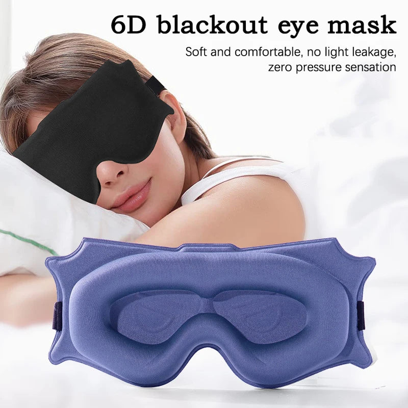 3D Contoured Sleep Mask – Memory Foam Eye Mask for Travel Sleep Eye Mask QXL