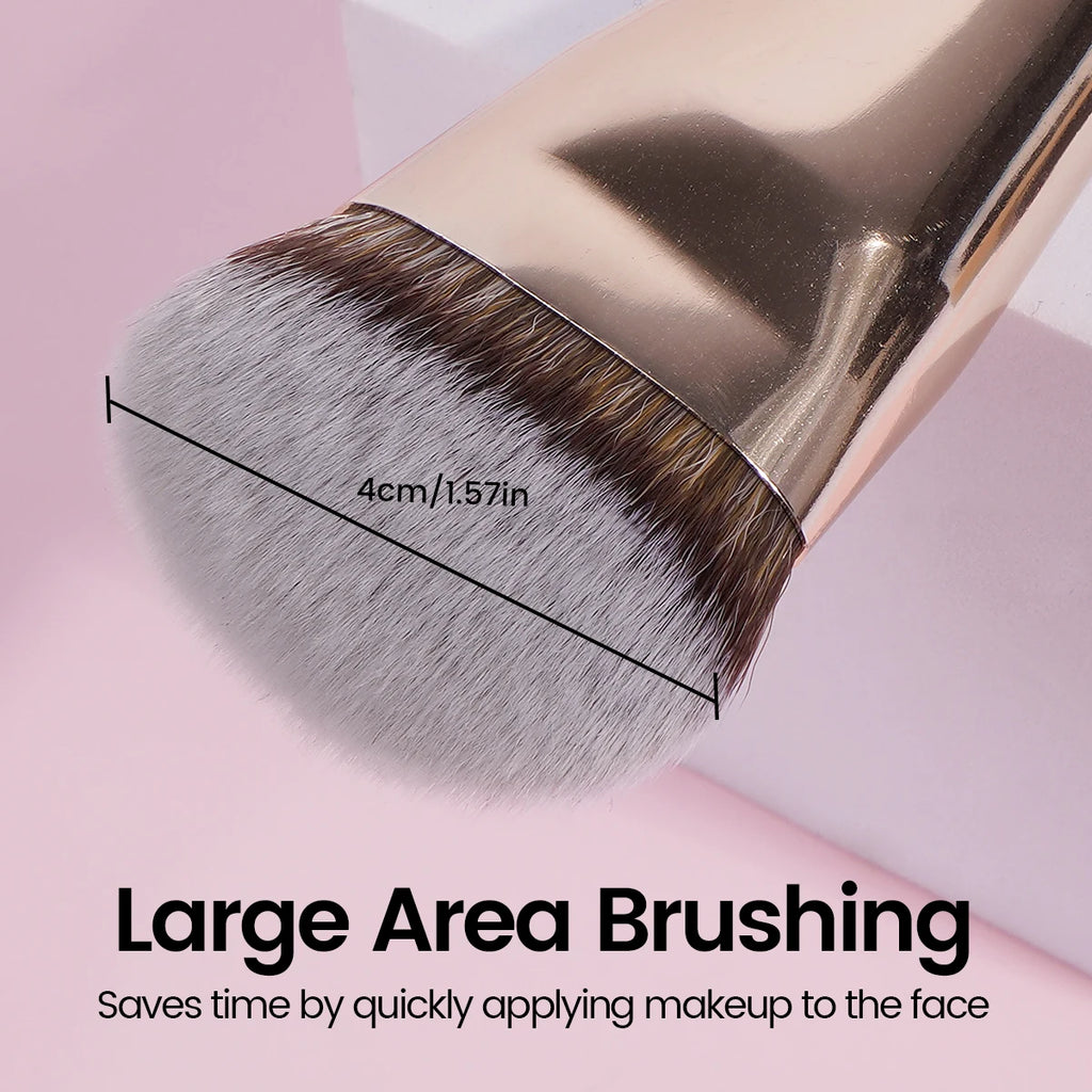 MAANGE Contoured Angle Foundation Brush | Liquid & Cream Foundation Makeup Brush QXL