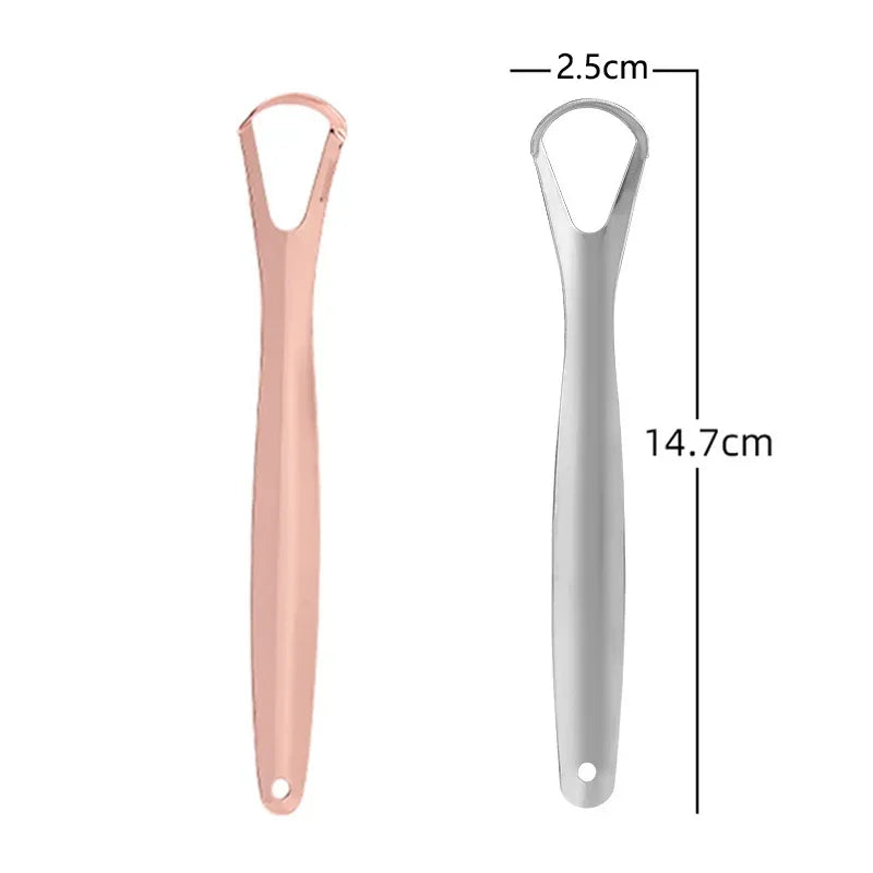 Stainless Steel Tongue Scraper | Open-Type Oral Cleaner Tongue Scraper QXL