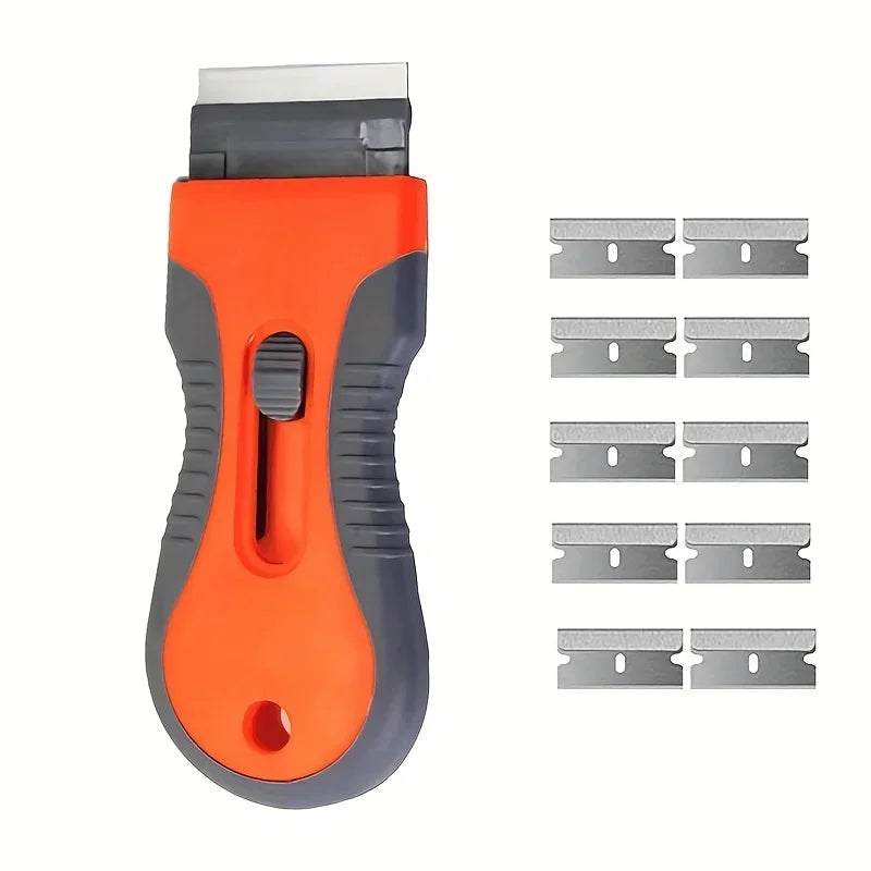 20-Pc Car Window Tint Scraper Set – Metal & Plastic Blades Window Tint Scraper Set QXL