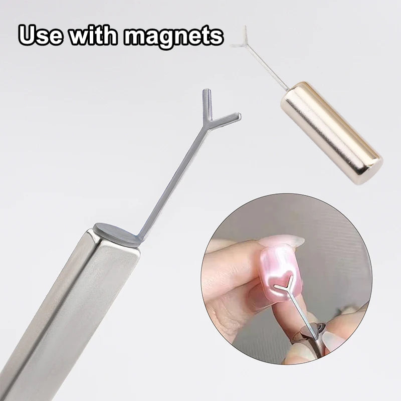Y-Shape Cat Eye Nail Magnet | 3D Heart Nail Art Tool Nail Art Magnet QXL