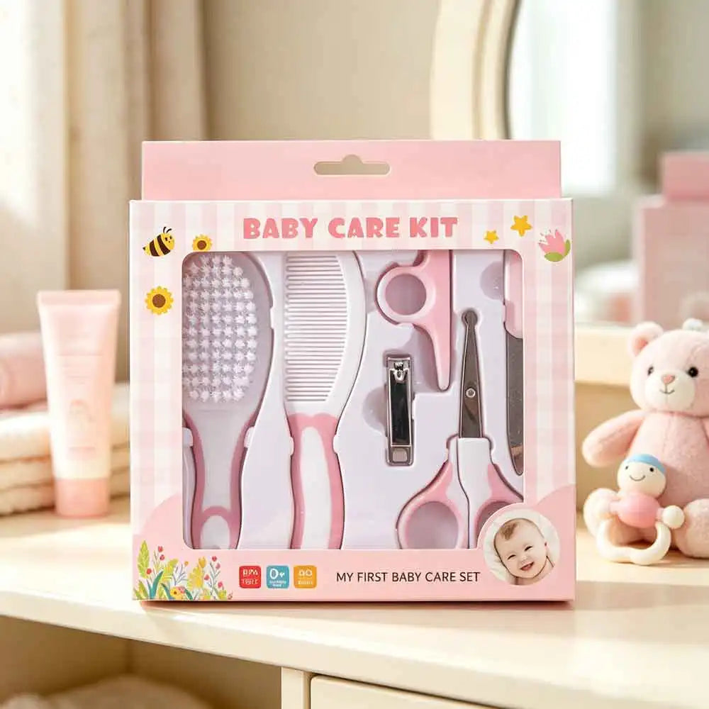 6-Piece Baby Grooming Kit – Nail Clipper & Brush Gift Set Baby Grooming Kit QXL