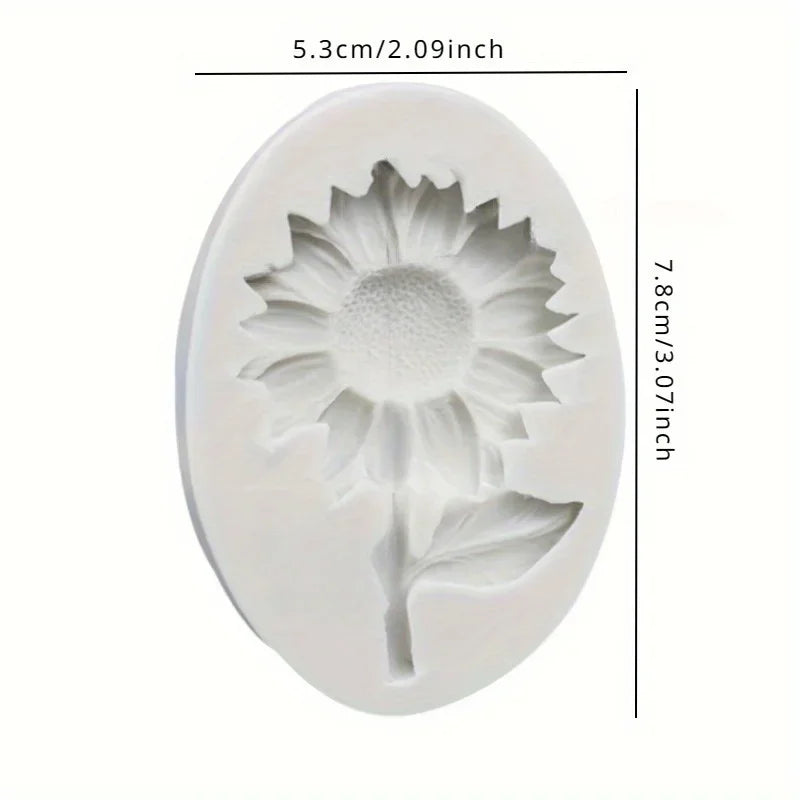 Sunflower Silicone Fondant Mold | Chocolate Candy Cake DIY Silicone Fondant Mold QXL