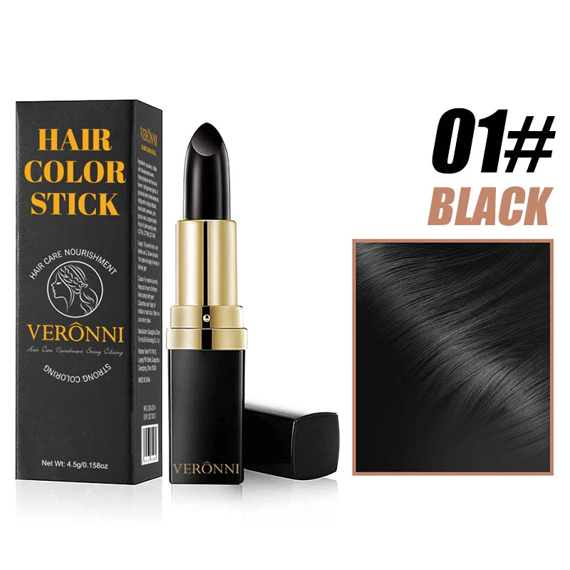 Temporary Hair Dye Pen – Instant Gray Root Coverage | 4 Colors Hair Dye Pen QXL 01-Black