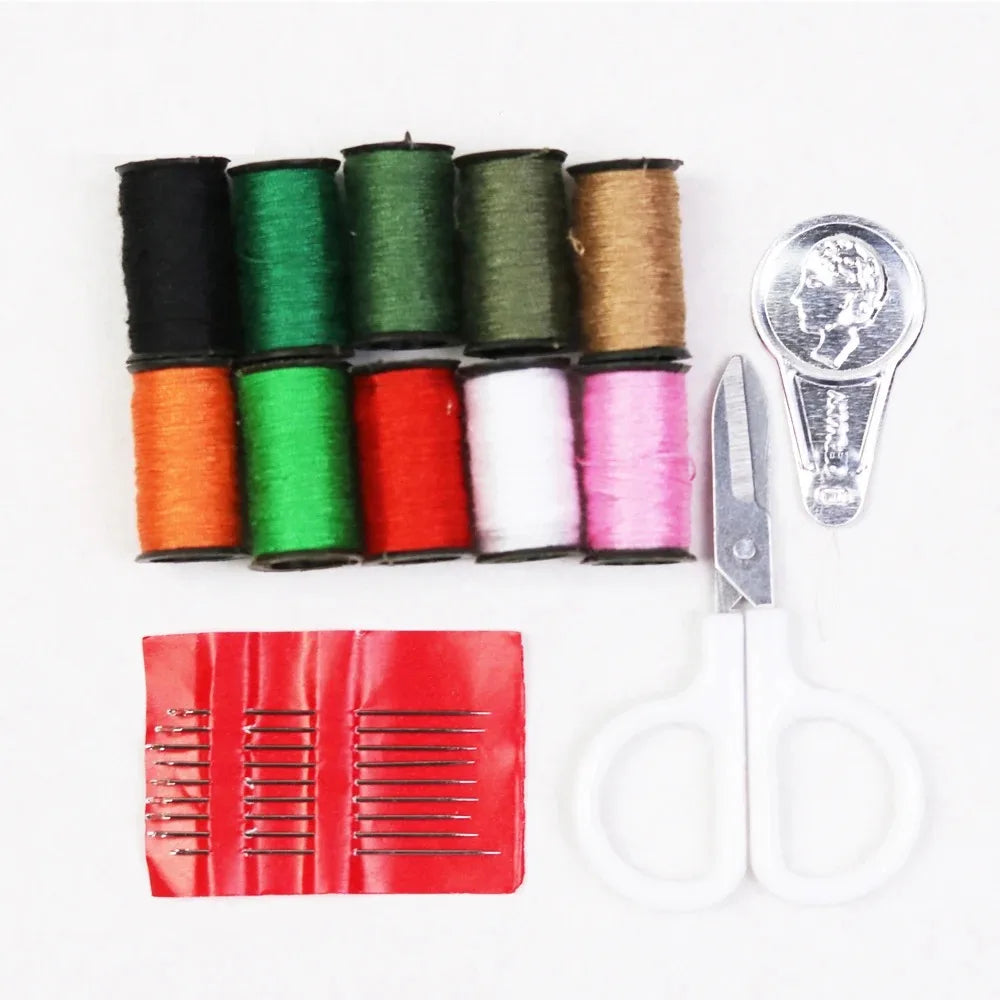 Mini Sewing Kit – Needles, Scissors, Threads & Storage Box Sewing Kit QXL