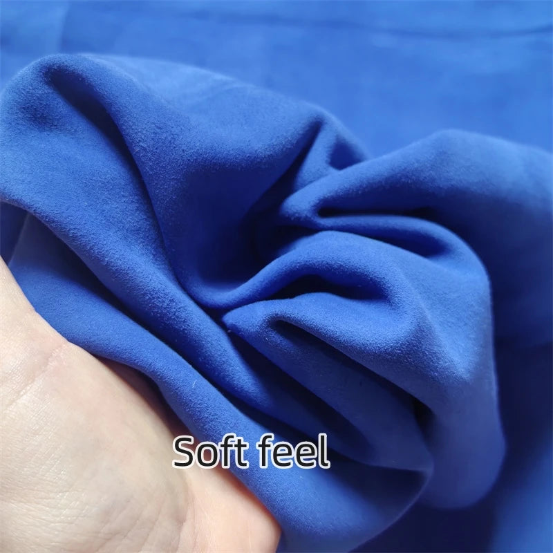 Haze Blue Sheepskin Leather Fabric 0.6/0.8mm | DIY Craft Leather Craft Fabric QXL Blue No rules whole piece China Mainland