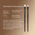 Fan-Shaped Eyeshadow Highlight Brush | Goat Hair Blending Eyeshadow Highlight Brush QXL M220 Combination